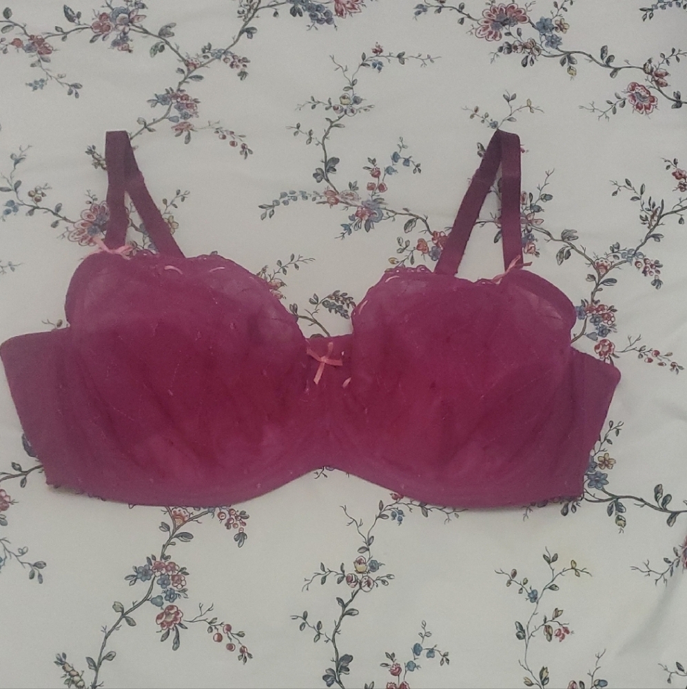 Cabernet Pink Molded Cup Bra with Adjustable Straps